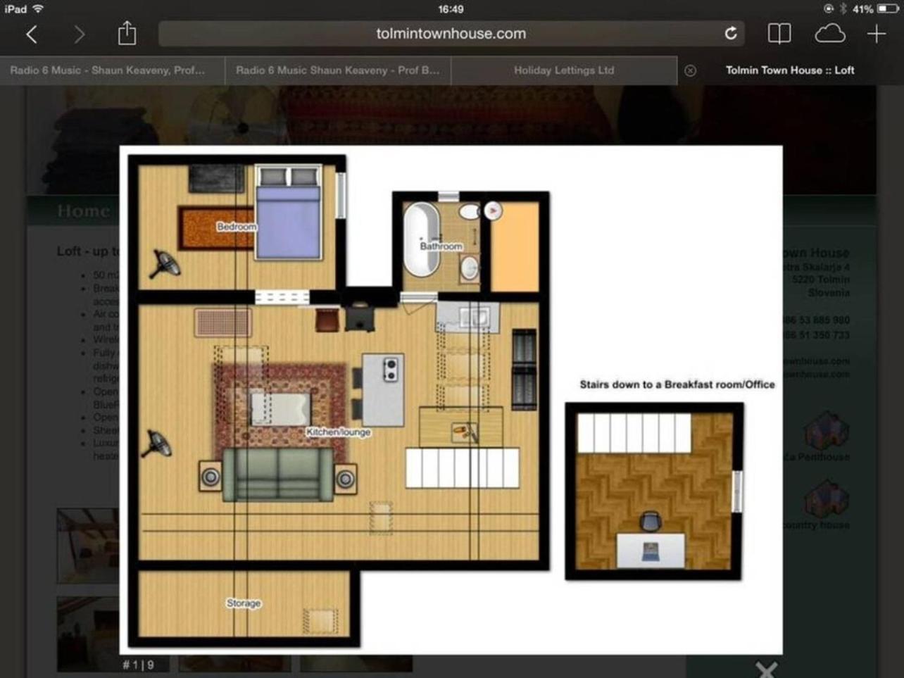 Tolmin Center Apartments Townhouse & Loft Eksteriør billede